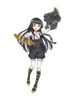  :d arisugawa_kaoru black_eyes black_footwear black_hair boots butterfly_hair_ornament fan full_body gloves hair_ornament highres jacket jacket_removed long_hair looking_at_viewer makaria official_art open_mouth pantyhose paper_fan princess_principal princess_principal_game_of_mission smile standing suspenders transparent_background very_long_hair white_gloves white_legwear white_neckwear 
