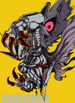  1boy appmon armor cape charismon claws creature digimon digimon_universe:_appli_monsters full_armor looking_at_viewer monster no_humans solo yellow_eyes 