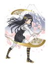  :o arisugawa_kaoru black_bow black_eyes black_footwear black_hair boots bow branch butterfly_hair_ornament cherry_blossoms dual_wielding fan full_body gloves hair_ornament highres holding leaning_forward long_hair looking_at_viewer makaria motion_blur mountain official_art pantyhose princess_principal princess_principal_game_of_mission standing transparent_background v-shaped_eyebrows very_long_hair war_fan white_gloves white_legwear white_neckwear 