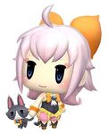  1girl 3d bell blue_eyes bow cat cat_tail chibi final_fantasy final_fantasy_crystal_chronicles final_fantasy_crystal_chronicles:_echoes_of_time ribbon sherlotta world_of_final_fantasy 