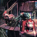  3d ad barrel diddy_kong donkey_kong donkey_kong_(series) kremling nintendo promotional_art rareware treehouse 