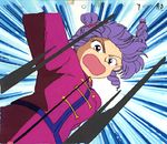  akazukin_chacha mayachon open_eyes open_mouth purple_hair 