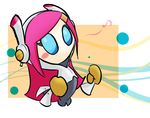 1girl blue_eyes female kirby:_planet_robobot kirby_(series) long_hair musical_note nintendo pink_hair robot_girl solo susie_(kirby) 