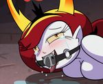  ahegao animated ball_gag gag gagged hekapoo red_hair saliva star_vs_the_forces_of_evil tagme tongue 