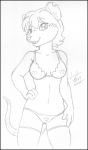  anthro bra clothed clothing female legwear lingerie mammal michele_light michelle_sterling mike_argentum_(copyright) panties partially_clothed rat rodent stockings underwear 