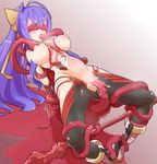  1girl blazblue bow breasts infraton large_breasts mai_natsume oral purple_hair restrained tentacle vaginal 