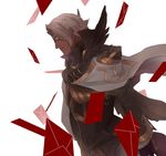  cape envelope fire_emblem fire_emblem_heroes highres male_focus mask mysterious_man_(fire_emblem) shy_(ribboneels) simple_background solo white_background white_hair 