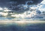  cloud cloudy_sky commentary_request day highres horizon no_humans outdoors sakanamodoki scenery sky water_surface 