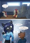  2017 anthro canine clothed clothing comic dialogue english_text female fur hair male mammal ratcha_(artist) rina_(ratcha) text 