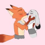  2017 anthro blush canine clothed clothing disney eyes_closed female fox fur gokhan16 judy_hopps lagomorph male mammal nick_wilde rabbit shirt topless vest zootopia 