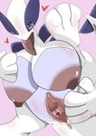  &lt;3 2017 4_fingers anus areola big_breasts blush breasts censored clitoris female gaping gaping_pussy i☆s☆c legendary_pok&eacute;mon lugia nintendo nipples one_eye_closed plump_labia pok&eacute;mon pok&eacute;mon_(species) purple_eyes pussy simple_background solo spread_legs spread_pussy spreading tongue tongue_out unusual_pussy video_games white_skin wink 