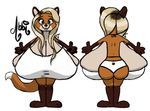  2017 abbi anthro areola big_breasts big_butt blonde_hair breasts butt canine coloncapitalt digital_media_(artwork) female fox hair huge_breasts huge_butt hyper hyper_breasts mammal nipples nude red_fox simple_background standing thick_thighs voluptuous wide_hips 
