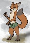  2017 anothercolouranon anthro bate_(artist) canine clothed clothing disney fox fur male mammal nick_wilde topless zootopia 