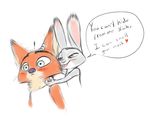  2017 anthro bedroom_eyes canine digital_media_(artwork) disney duo english_text female fox fur gokhan16 grey_fur half-closed_eyes hand_on_neck judy_hopps lagomorph male mammal naughty_face nick_wilde orange_fur rabbit seductive speech_bubble text tongue tongue_out zootopia 