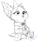 2017 anthro canine cub disney fan_character female fox fur isabelle_wilde mammal simple_background sketch solo toony trashasaurusrex white_background young zootopia 