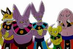  2017 anger_vein annoyed anthro armlet baggy_pants beerus black_eyes black_markings black_nose blue_bottomwear blue_clothing blue_sclera brown_bottomwear brown_clothing canine cat champa cheek_tuft choker clenched_teeth clothed clothing crossed_arms dragon_ball dragon_ball_super ear_piercing elephant eye_contact eye_markings feline fist fox frown fur green_bottomwear green_clothing group hairless hand_on_hip hi_res humanoid_hands japanese jewelry kemono lighting liquir long_tail looking_at_another looking_down looking_up male mammal markings moobs mouse multicolored_fur necklace orange_bottomwear orange_clothing oversized_clothing overweight overweight_male pants piercing pink_skin predator/prey purple_nose purple_skin purple_tail quitela red_bottomwear red_clothing rodent rumsshi scowl simple_background size_difference slim smile smug soft_focus sphynx sweat sweatdrop tama_(たま) teeth topless trunk tuft tusks two_tone_fur white_background white_fur yellow_fur yellow_nose yellow_sclera yellow_skin yellow_tail 