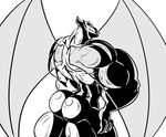  abdomen anthro butt demon dragmon firebrand male muscular muscular_male solo wings 