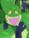  baera blue_eyes bound coiling dragon duo first_person_view gaping_mouth hi_res how_to_train_your_dragon imminent_vore jajuka night_fury open_mouth reptile scalie snake tacokurt tongue tongue_out vore 