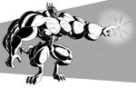  abdomen anthro big_muscles bulge demon dragmon male muscular muscular_male nipples pecs shendu solo 