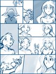  2017 anthro breasts canine clothed clothing comic female feral fur group hair human keidran male mammal monochrome mrs_nibbly_(twokinds) near_death raine_(twokinds) rodent simple_background sketch squirrel sythe_(twokinds) tom_fischbach tree twokinds webcomic white_background wolf 