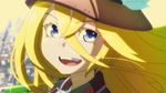  1girl animated animated_gif blonde_hair blue_eyes eyelashes face female hat long_hair looking_at_viewer lyza made_in_abyss solo 