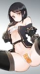  anus ass black_hair blush breasts brown_eyes dungeon_and_fighter female_priest_(dungeon_and_fighter) gloves hand_on_own_chest jorin labia looking_at_viewer maebari medium_breasts navel nipples short_hair spread_legs thighs 