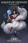  1girl ahri animal_ears artist_request artstation_sample fox_ears fox_tail highres image_sample korean_clothes league_of_legends multiple_tails tagme tail 