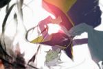  artist_name black_background dragon_ball dragon_ball_super earrings egyptian_clothes expressionless jewelry kurosaki_kanae looking_away male_focus mohawk open_mouth signature simple_background solo sunlight upside-down white_background zamasu 