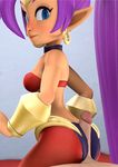  1girl 3d animated animated_gif ass blue_eyes purple_hair redmoa shantae shantae_(series) 