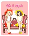  2girls lillie_(pokemon) mizuki_(pokemon_sm) multiple_girls pokemon pokemon_(game) pokemon_sm tagme yoshiiiika 