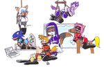  amy_rose blaze_the_cat cream_the_rabbit metalzaki rouge_the_bat sega sonic_team sonic_the_hedgehog tails 