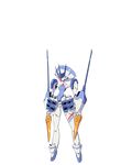  android blue_eyes darling_in_the_franxx delphinium_(darling_in_the_franxx) dual_wielding full_body holding mecha no_humans official_art transparent_background 