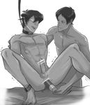  2boys dildo erection keith_(voltron) lance_(voltron) multiple_boys naughty_face nipples nude penis restrained spread_legs sweat testicles tongue_out voltron voltron:_legendary_defender yaoi 