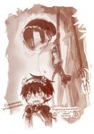  2boys arms_behind_back bondage bound humiliation made_in_abyss maruruk multiple_boys nipples regu_(made_in_abyss) suspension tears 