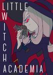  copyright_name hair_over_one_eye hat little_witch_academia long_hair looking_at_viewer purple_hair red_eyes robe solo sucy_manbavaran witch witch_hat yuno_tsuitta 
