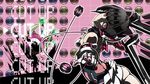  all-out_attack arched_back ass bare_shoulders black_hair breasts elbow_gloves gloves looking_at_viewer noise_(symphogear) parody parted_lips persona persona_5 purple_eyes rootdesign senki_zesshou_symphogear sideboob silhouette small_breasts solo tsukuyomi_shirabe yo-yo 