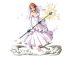  bodskih breasts bridal_veil brown_eyes cleavage collarbone dress earrings elbow_gloves full_body gloves high_heels holding holding_staff jewelry large_breasts looking_at_viewer nami_(one_piece) necklace one_piece orange_hair shoes short_hair sleeveless sleeveless_dress smile solo staff standing strapless strapless_dress transparent_background veil wedding_dress white_dress white_footwear white_gloves 