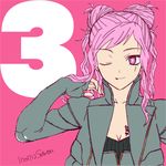  1girl argilla digital_devil_saga pink_eyes pink_hair shin_megami_tensei solo 