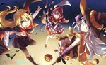  crossover halloween hika_(cross-angel) kuuki_shoujo magi_in_wanchin_basilica pantyhose pointy_ears sergestid_shrimp_in_tungkang the_personification_of_atmosphere thighhighs witch xiao_ma xuan_ying 