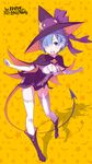  cleavage halloween heels ootsuka_shinichirou possibly_upscaled? re_zero_kara_hajimeru_isekai_seikatsu rem_(re_zero) tail thighhighs witch 