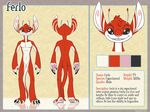  &copy; 2017 4_toes 5_fingers alien antennae anthro athletic black_claws black_eyes chest_tuft clawdore claws color_swatch dipstick_antennae disney english_text experiment_(species) fan_character ferlo front_view fur head_tuft lilo_and_stitch model_sheet no_sclera orange_fur pawpads pink_nose pink_pawpads rear_view smile standing text toe_claws toes tuft white_fur 