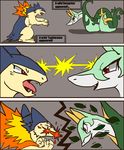  digital_media_(artwork) female fight fire invalid_color invalid_tag male male/female mammal nintendo pok&eacute;mon pok&eacute;mon_(species) reptile scalie serperior tongue typhlosion video_games 