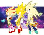  2017 anthro clothing gloves hedgehog male mammal red_eyes shadow_the_hedgehog silver_the_hedgehog simple_background sonic_(series) sonic_the_hedgehog super_shadow super_silver super_sonic toony tteum93 video_games 