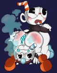  2 anal anus balls big_(disambiguation) blpanda blush butt cuphead_(character) cuphead_(game) cute dump fart feces game_(disambiguation) gas gassy invalid_tag male mugman playing pooping scat 