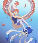  alien animal_humanoid avian avian_humanoid birdy_cephon_altera birdy_the_mighty breasts cephalopod feathers female hair harpy humanoid kittenboogers long_hair looking_at_viewer marine multicolored_hair pink_hair squid talons tuto white_hair wings 