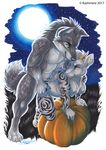  2017 anthro breasts canine caprine detailed_background digital_media_(artwork) female fur grey_fur grey_nose kashmere male male/female mammal markings moo_lawgoat moon night nipples outside penetration penis sex sheep sky star starry_sky wolf yellow_eyes 