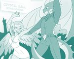 2017 absurd_res aged_up anthro anthrofied clothed clothing dancing dragon dress duo equine eyewear feathered_wings feathers female flurry_heart_(mlp) friendship_is_magic fully_clothed glasses hair hi_res horn male male/female mammal marik_azemus34 membranous_wings monochrome my_little_pony open_mouth scalie smile spike_(mlp) tango_(dance) winged_unicorn wings 