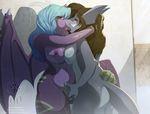  2017 anthro areola blue_hair breast_squish breasts breasts_frottage brown_hair detailed_background dragon duo female female/female fingering firekeeper77 fish french_kissing hair half-closed_eyes horn interspecies kissing marine marsha_twilight navel nipples non-mammal_breasts pussy pussy_juice raised_leg sex shark shower terikressner tongue tongue_out vaginal vaginal_fingering wet wide_hips 