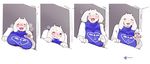  anthro bebebebebe blush boss_monster caprine female goat horn long_ears looking_pleasured mammal shaking solo sweat toriel toto_(artist) trembling undertale video_games 