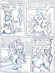  2009 anthro breasts comic dialogue dickgirl dickgirl/female duo english_text female flinters fur hair imminent_rape imminent_sex intersex intersex/female kandace_(sugarnutz) kangaroo lagomorph mammal marsupial nipples nude penis pussy rabbit text 